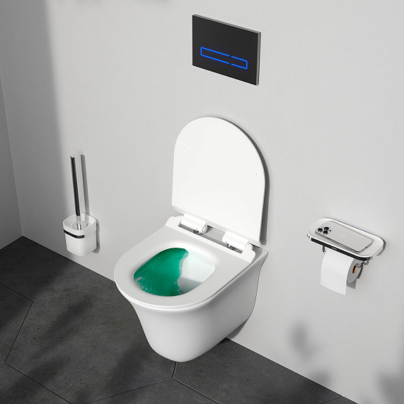 Унитаз подвесной AM.PM Force C9F1700LMSC безободковый с сиденьем микролифт, белый-9