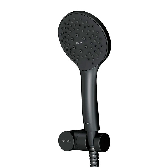 Душевой набор AM.PM Moxie F0119M22: ручной душ, держатель, шланг 1750мм, черный-2