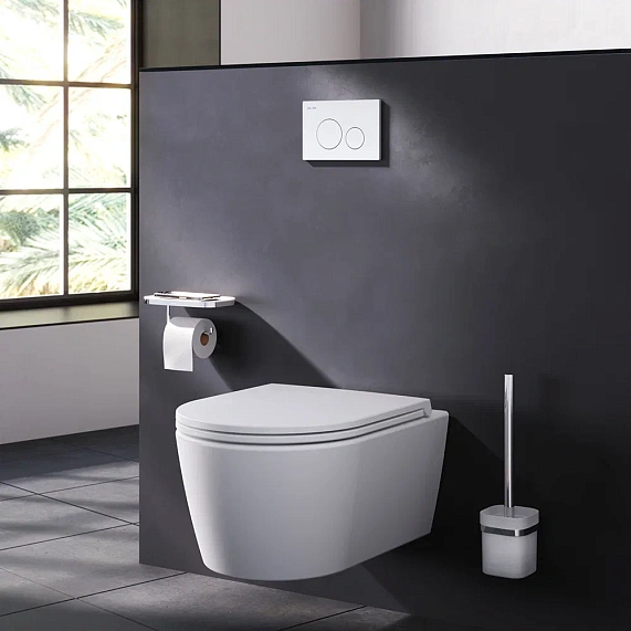 Инсталляция для подвесного унитаза AM.PM Pro I012704.9001 с пневм. клавишей белый глянец-4