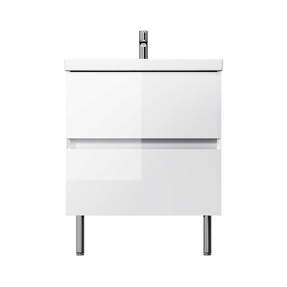 Тумба с раковиной 60 AM.PM Above M9X-FSX0602WG-WCC0600WG напольная, белая глянцевая-11