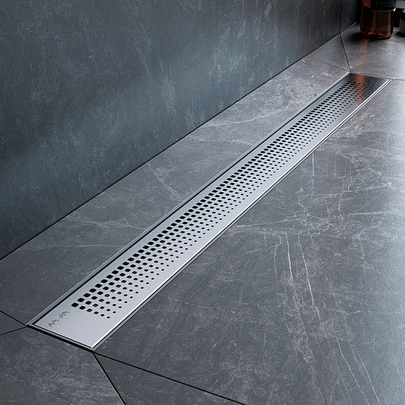 Душевой трап (лоток) 80 AM.PM PrimeFlow W02SC-P11-080-01SB комбинированный затвор со стальной матовой решеткой-4