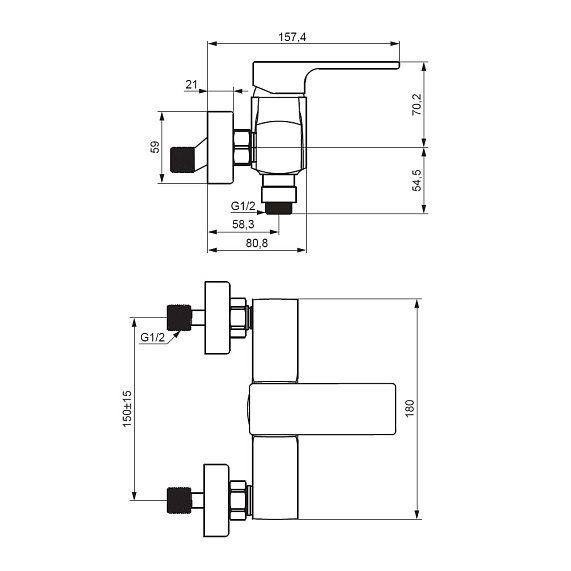 Смеситель для душа Damixa Gala 532000000-4