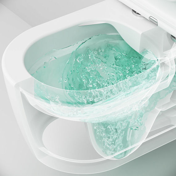 Унитаз подвесной AM.PM Func C8F1700MWSC безободковый с сиденьем микролифт, белый матовый-6