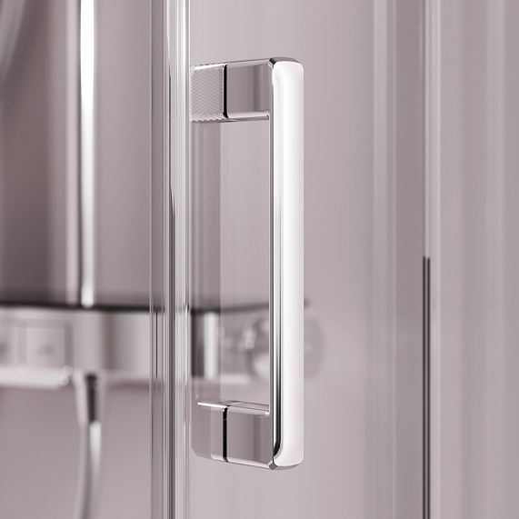 Душевое ограждение без поддона 90x90 AM.PM Above W9XG-401-9090-MT профиль серебристый-6