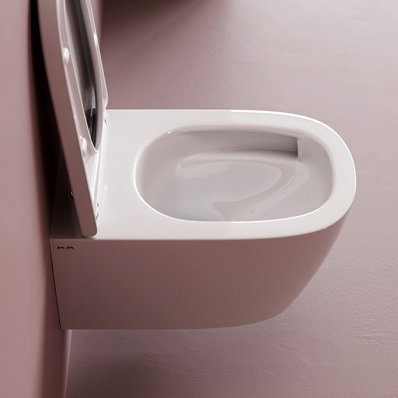 Унитаз подвесной AM.PM Libre C601901SC торнадо безободковый с сиденьем микролифт, белый-9