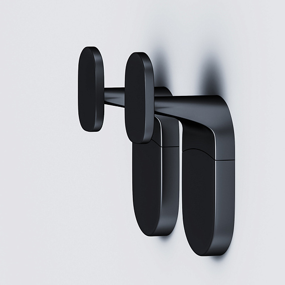 Крючки для полотенец AM.PM X-Joy A84345522 черный 2 шт-3