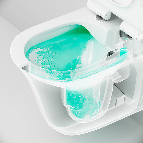 Унитаз подвесной AM.PM Force C9F1700LMSC безободковый с сиденьем микролифт, белый-1