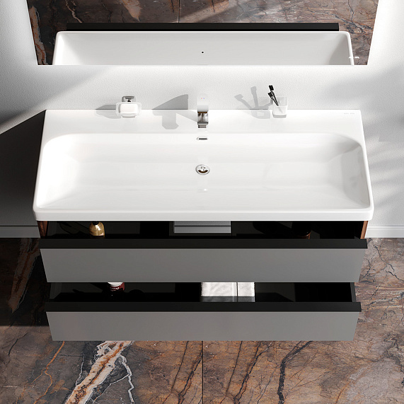 Тумба под раковину 120 AM.PM Stern M7LFHX1202GM под дерево-1