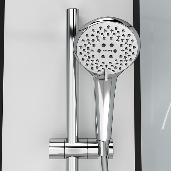 Душевая кабина 90x90 AM.PM Joy W85C-001-090GT профиль графит матовый, низкий поддон-5