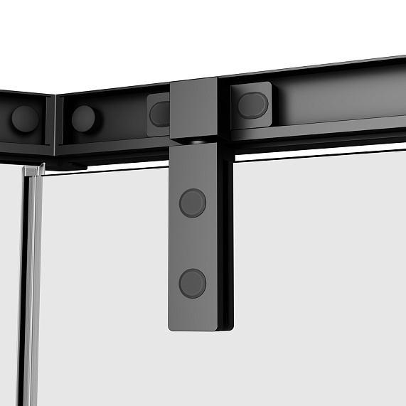 Душевое ограждение без поддона 90x90 AM.PM Gem W90G-405-9090-BT профиль черный-3