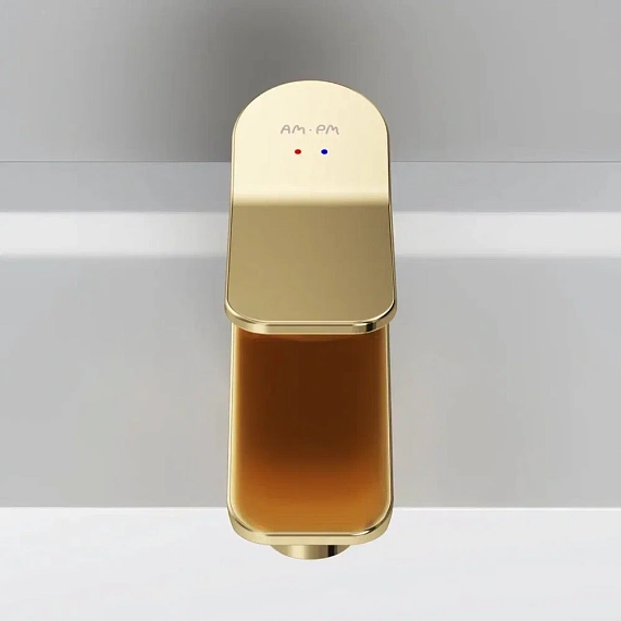 Смеситель для раковины (умывальника) AM.PM X-Joy F85A02199 золото-5