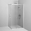 Душевое ограждение без поддона 100x100 AM.PM Above W9XG-403-100100-MT профиль серебристый