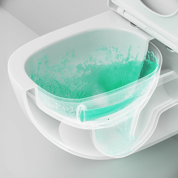 Унитаз подвесной AM.PM Above C9X1900SC торнадо безободковый с сиденьем микролифт, белый-10