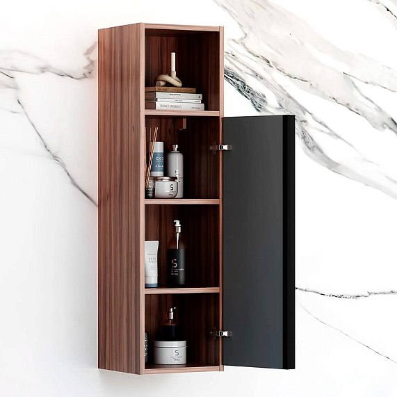 Шкаф-пенал для ванной 30 AM.PM Stern M7LCHR0306GM навесной с полкой, под дерево-3