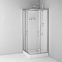 Душевая кабина 90x90 AM.PM Above W9XC-403-9090MT профиль серебристый, низкий поддон