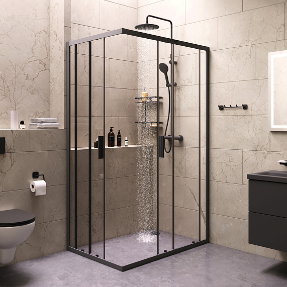 WK93ER Gem S Комплект ограждение 120*80, прямоугольный, черный-2