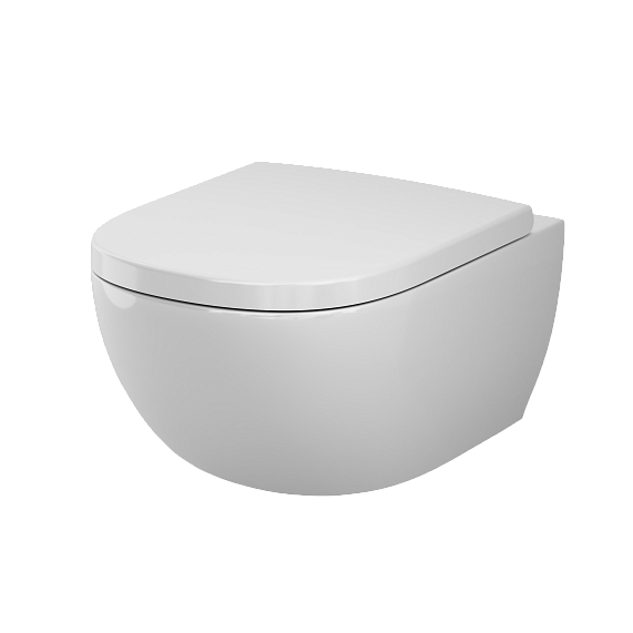 Унитаз подвесной AM.PM Above C9X1900SC торнадо безободковый с сиденьем микролифт, белый-14