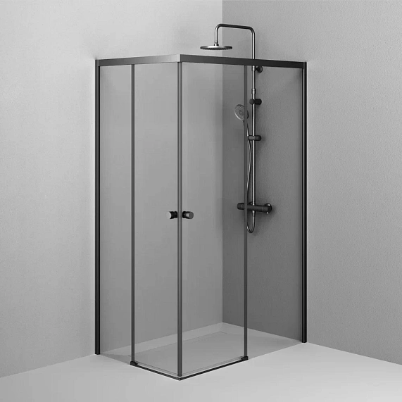 Душевое ограждение без поддона 80x120 AM.PM X-Joy W94G-403-120280-BT1K профиль черный матовый-3