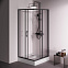 Душевое ограждение без поддона 90x90 AM.PM Above W9XG-403-9090-BT профиль черный