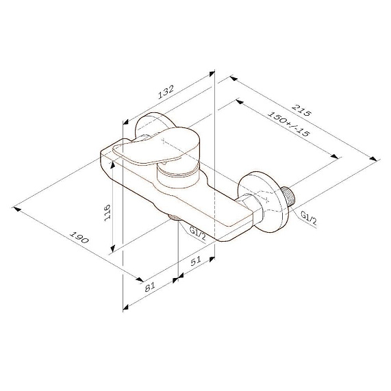 Смеситель для душа AM.PM X-Joy F85A20033 белый-8
