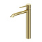 Смеситель для раковины (умывальника) AM.PM Libre F6092019 высокий, брашированное золото