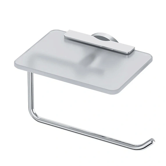 Держатель для туалетной бумаги настенный AM.PM X-Joy A85A341500 со стеклянной полочкой, хром-6