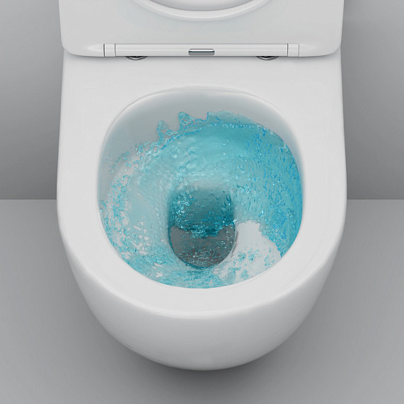 Унитаз подвесной AM.PM Like C801901SC торнадо безободковый с сиденьем микролифт, белый-4