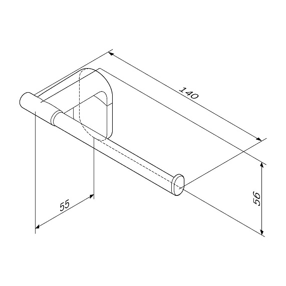 Держатель для туалетной бумаги настенный AM.PM X-joy A8434122 черный-8