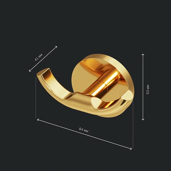 Набор аксессуаров AM.PM X-Joy золото (диспенсер, крючок, стакан для зубных щеток)-3