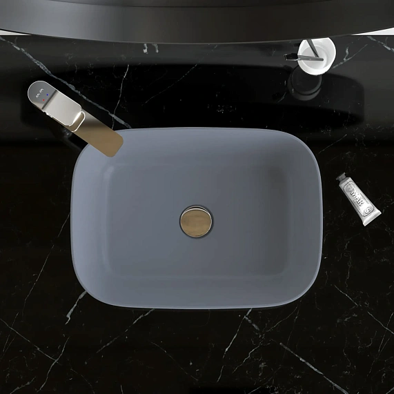 Раковина накладная 45 AM.PM Struktura M9SWCC0451GM серая-2