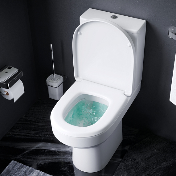 Унитаз напольный AM.PM Spirit 2.0 C708600WH безободковый с сиденьем микролифт 58WH, белый-2