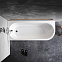 Ванна акриловая 170x70 AM.PM X-Joy W94A-170L70W-A угловая левосторонняя белая глянцевая