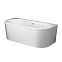 Ванна акриловая закругленная 170x75 AM.PM X-Joy W94A-170U75W-ARP белая глянцевая, комплект c каркасом, панелью