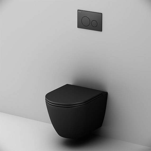 Унитаз подвесной с инсталляцией AM.PM Struktura IS70138.9S1700MB сиденьем микролифт