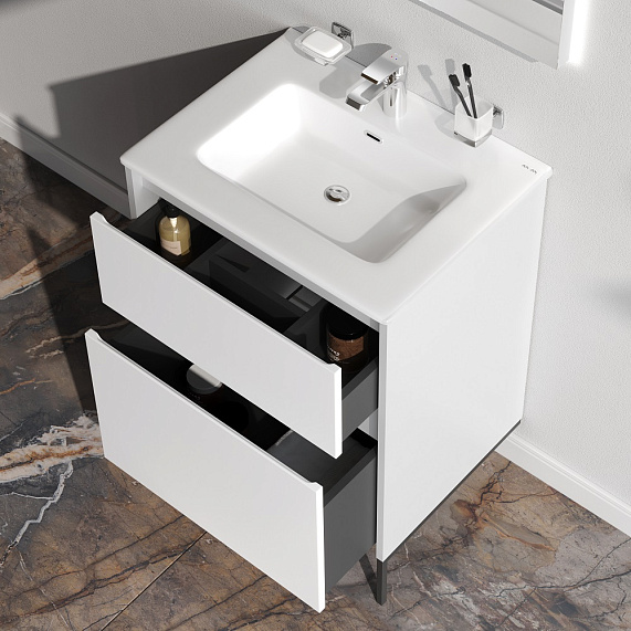 Тумба под раковину 60 AM.PM Flash M9HFUX0602WM белая матовая-1