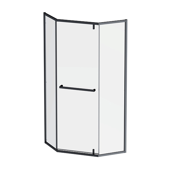 Душевое ограждение без поддона 90x90 AM.PM Gem W90G-405-9090-BT профиль черный-6