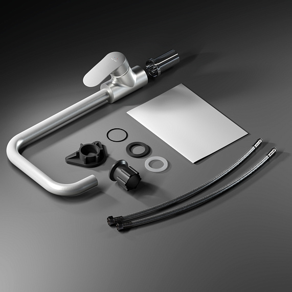 Смеситель для кухни AM.PM Like F8006011 высокий, сатин-7