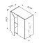 Шкаф-пенал модульный 60 AM.PM Func навесной/напольный под дерево