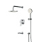 Встраиваемая душевая система AM.PM X-Joy FB85A3RH10 хром: тропический верхний душ, ручной душ, излив
