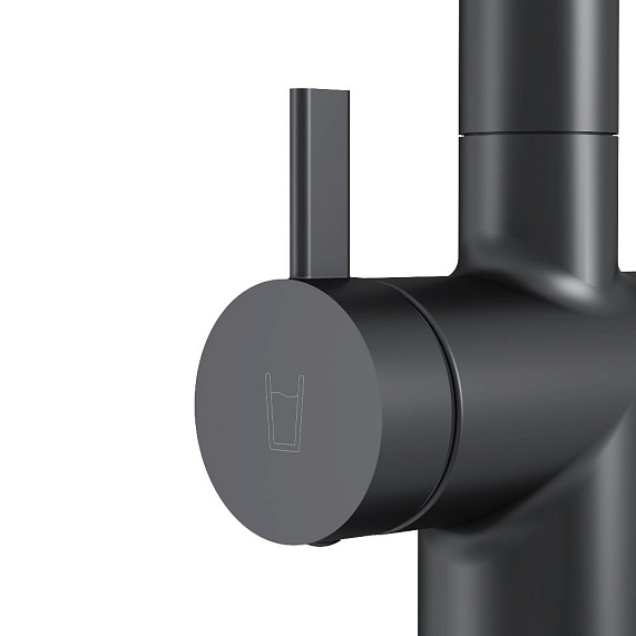 Смеситель для кухни AM.PM Func F8F07722 высокий с C-изливом с каналом для питьевой воды, черный-11