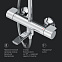 Душевая система AM.PM X-Joy F0785A500 стойка с тропическим душем, термостатом, смесителем, изливом, хром