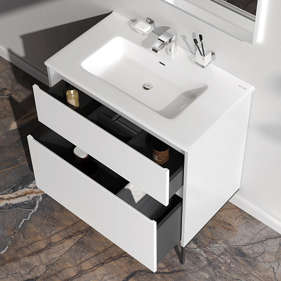 Тумба под раковину 80 AM.PM Flash M9HFUX0802WM белая матовая-2