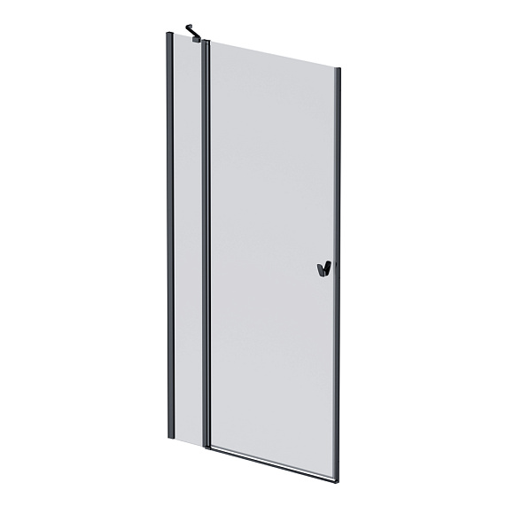 Душевая перегородка с дверью 100x190 AM.PM Sunny W87G-100-1P-BT прозрачное стекло, профиль черный матовый-5