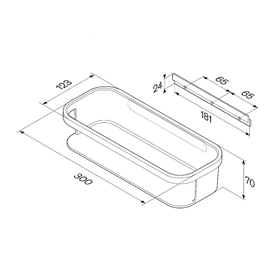Полка в ванную AM.PM Func A8F53100 белая-5