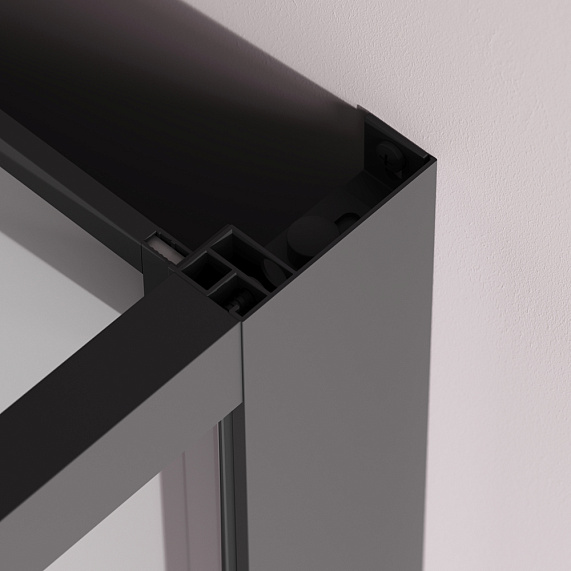 Душевая кабина 120x90 AM.PM Above W9XC-403-12090BT профиль черный матовый, низкий поддон-6