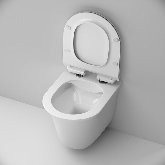 Унитаз подвесной AM.PM Force C9F1700LMSC безободковый с сиденьем микролифт, белый-4