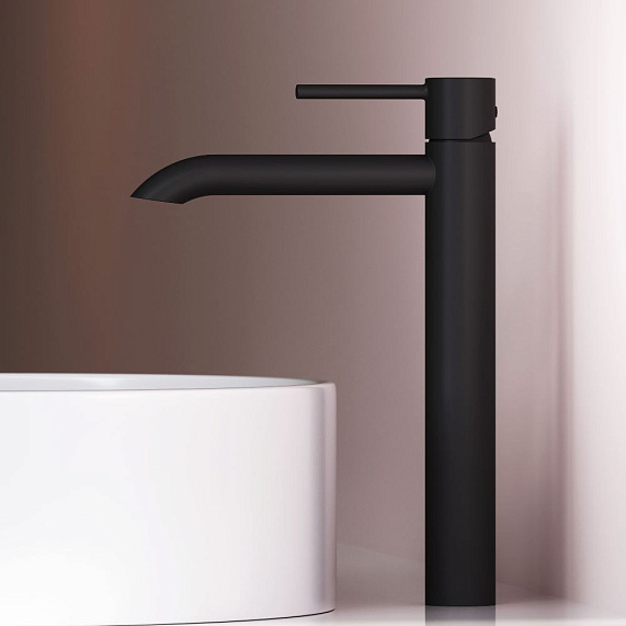 Смеситель для раковины (умывальника) AM.PM Libre F6092022 высокий черный-4