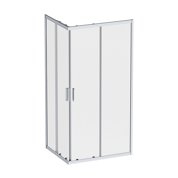 Душевое ограждение без поддона 100x80 AM.PM Gem W90G-403-100280-MT профиль серебристый-6
