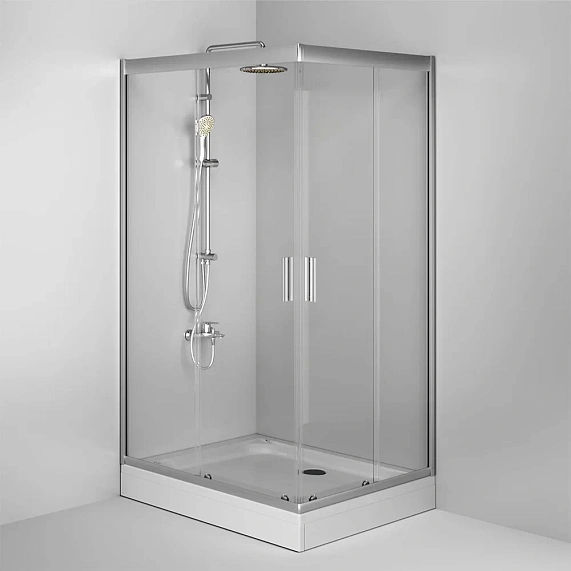 Душевое ограждение без поддона 120х90 AM.PM Gem W90G-404-120290-MT профиль серебристый-3