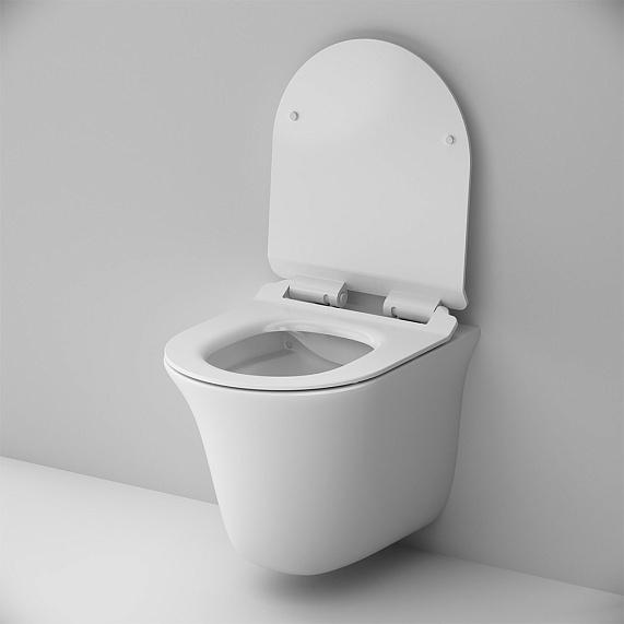 Унитаз подвесной AM.PM Force C9F1700LMSC безободковый с сиденьем микролифт, белый-2